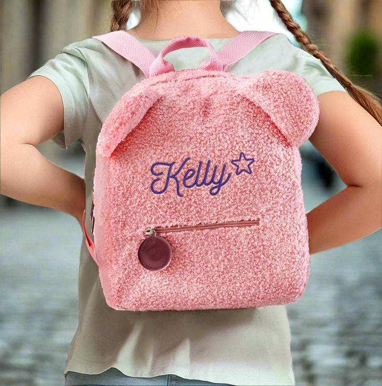 Personalized Plush Backpack with Embroidery – Ideal Gift for a Child