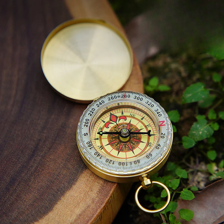 Personalized Brass Compass – Engraved Gift