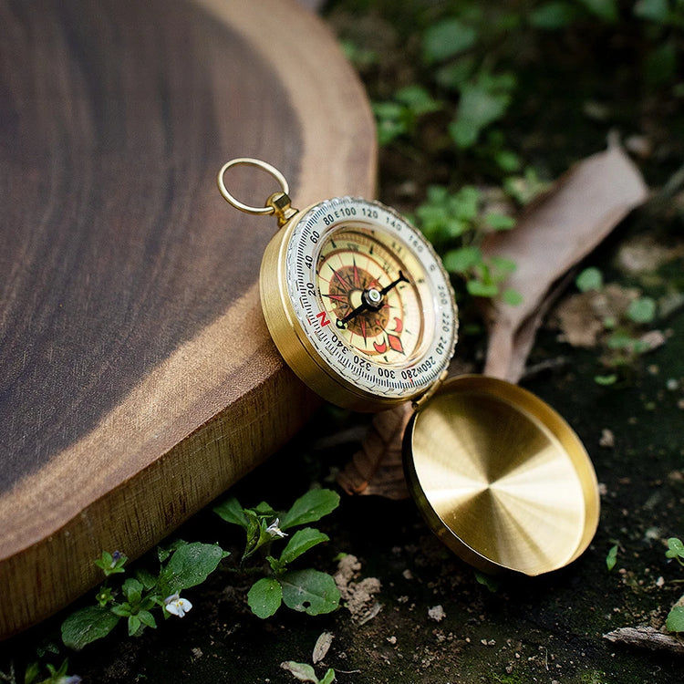 Personalized Brass Compass – Engraved Gift