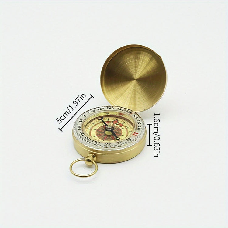 Personalized Brass Compass – Engraved Gift
