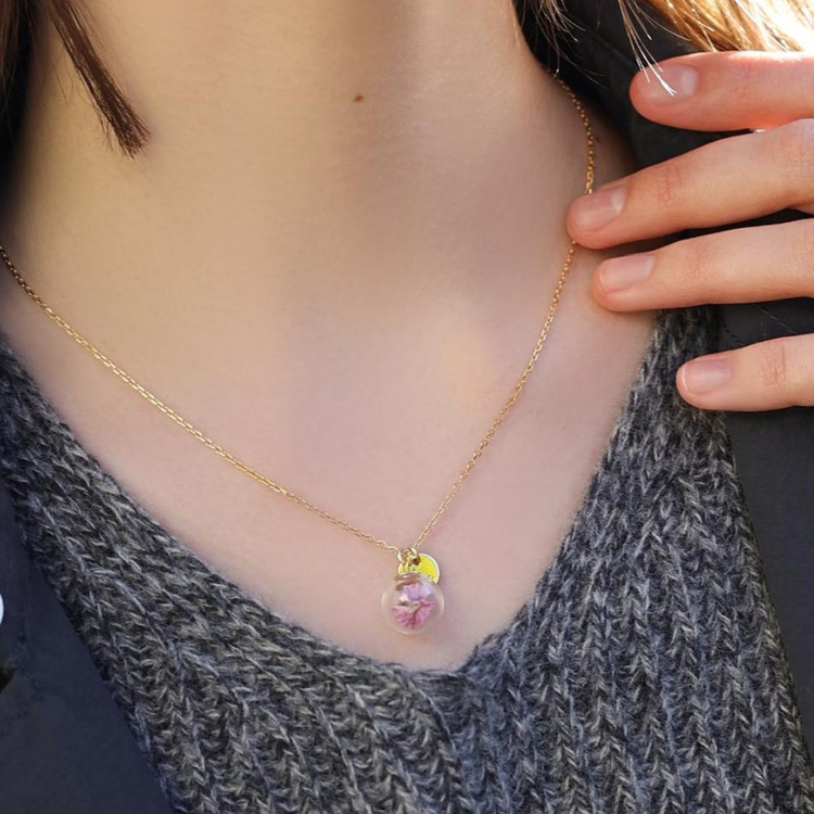 Сребърно Колие с Български Цветя + Гравиране | Ръчна Изработка