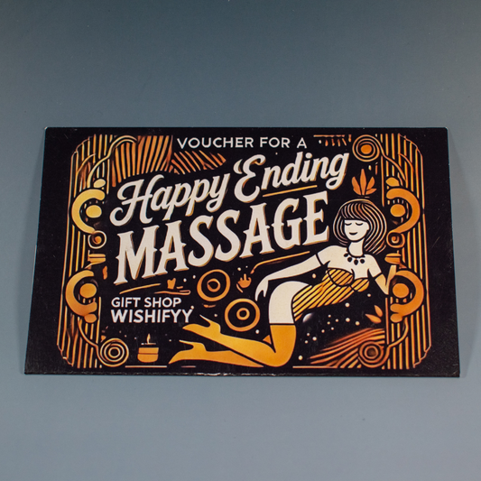 Подаръчен Ваучер с Джоб за Пари „Happy End“ – Оригинална Картичка за Всеки Повод - Wishifyy