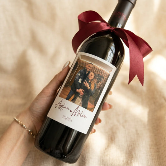 Персонализирана Бутилка Вино със Снимка