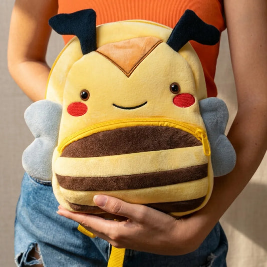 Плюшена Раница Пчеличка - Бродирана Персонално