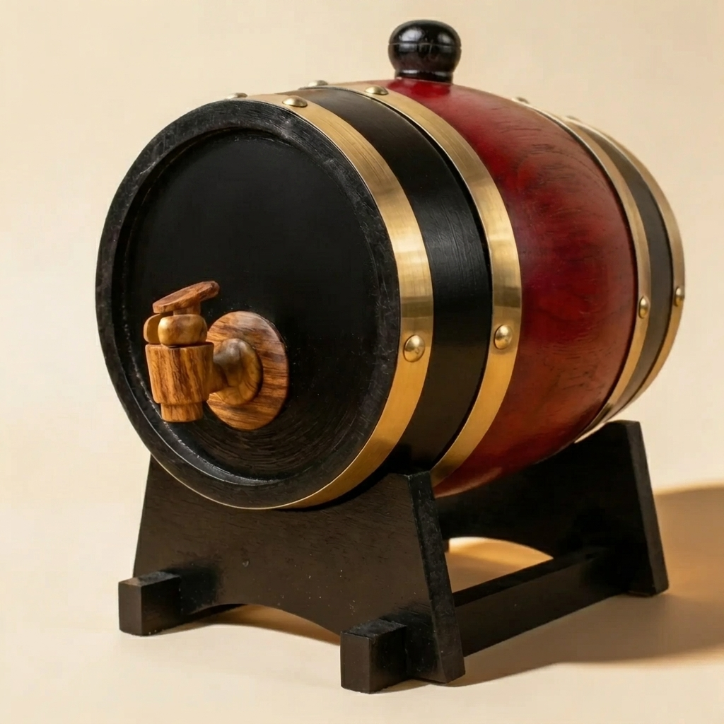 Персонализирана Мини Бъчва от Бял Дъб – 1.5L
