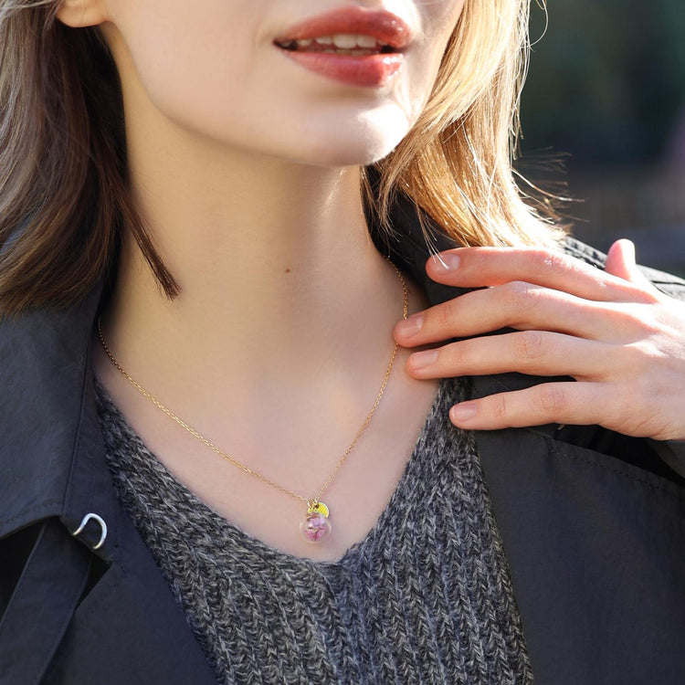 Сребърно Колие с Български Цветя + Гравиране | Ръчна Изработка