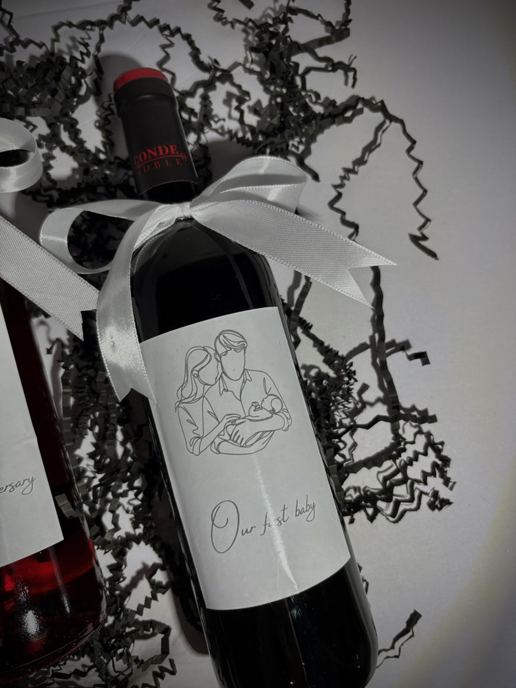 Персонализирана Бутилка Вино с Послание – Бяло, Розе или Червено - Wishifyy