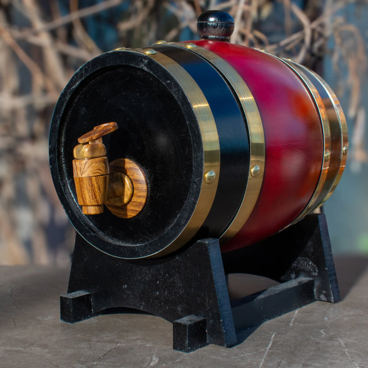 Персонализирана Мини Бъчва от Бял Дъб – 1.5L | Гравиране по Избор - Wishifyy