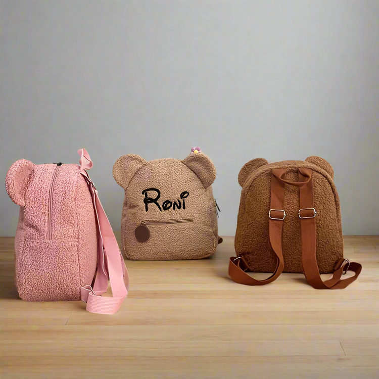 Персонализирана Плюшена Раница с Бродерия – Идеален Подарък за Дете - Wishifyy