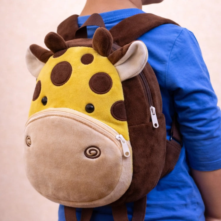 Плюшена Раница с Име – Жираф, Бродерия по Избор | Подарък за Дете - Wishifyy