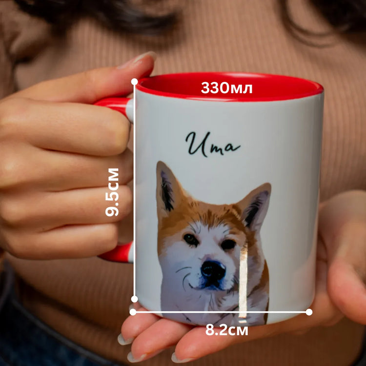 Персонализирана Чаша с Домашен Любимец – Снимка + Име | Уникален Подарък - Wishifyy