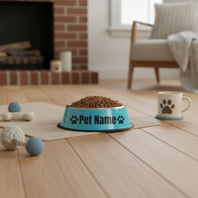 Купичка с Име – Неръждаема, Противохлъзгава | Персонализирана за Любимци - Wishifyy