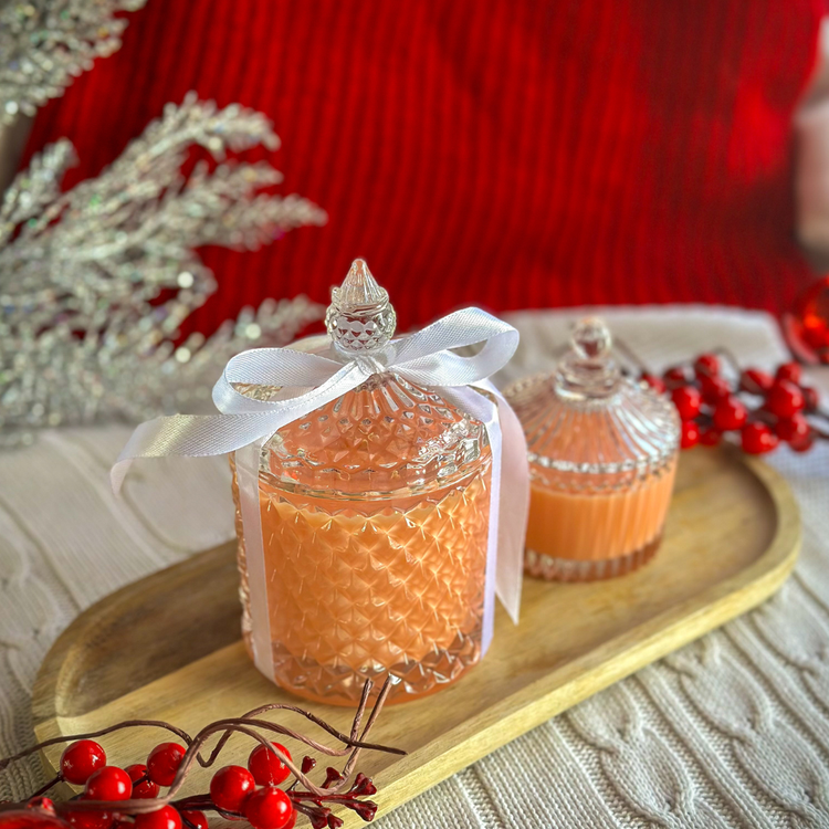 Ароматна Свещ в Стъкленица – Кокосово-Соев Восък (230g / 70g)