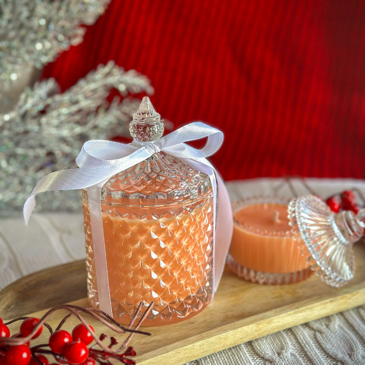 Ароматна Свещ в Стъкленица – Кокосово-Соев Восък (230g / 70g)