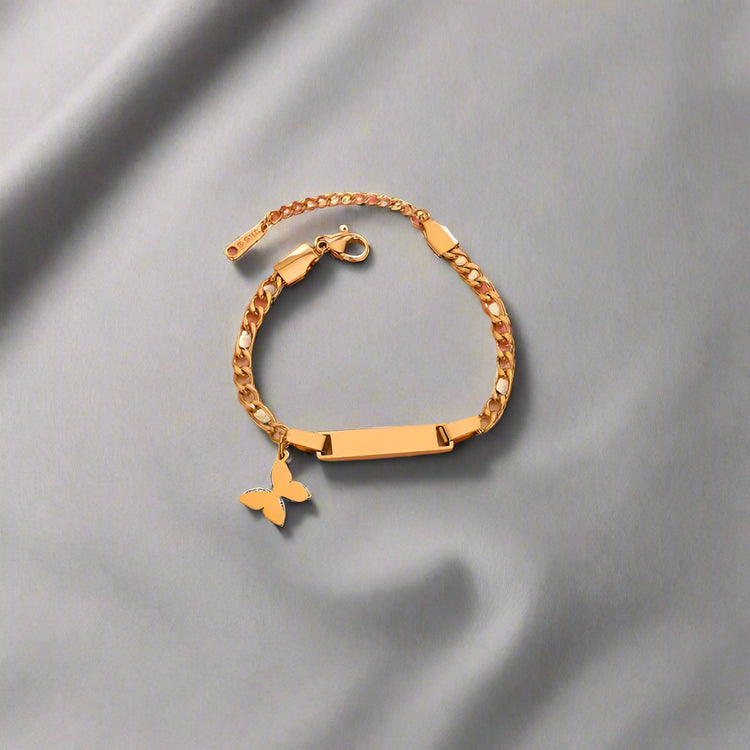 Personalized Gold/Silver Bracelet Or Anklet With Engraving