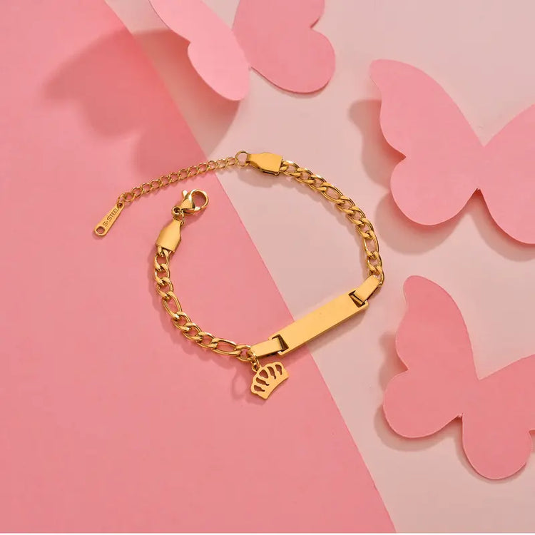 Personalized Gold/Silver Bracelet Or Anklet With Engraving