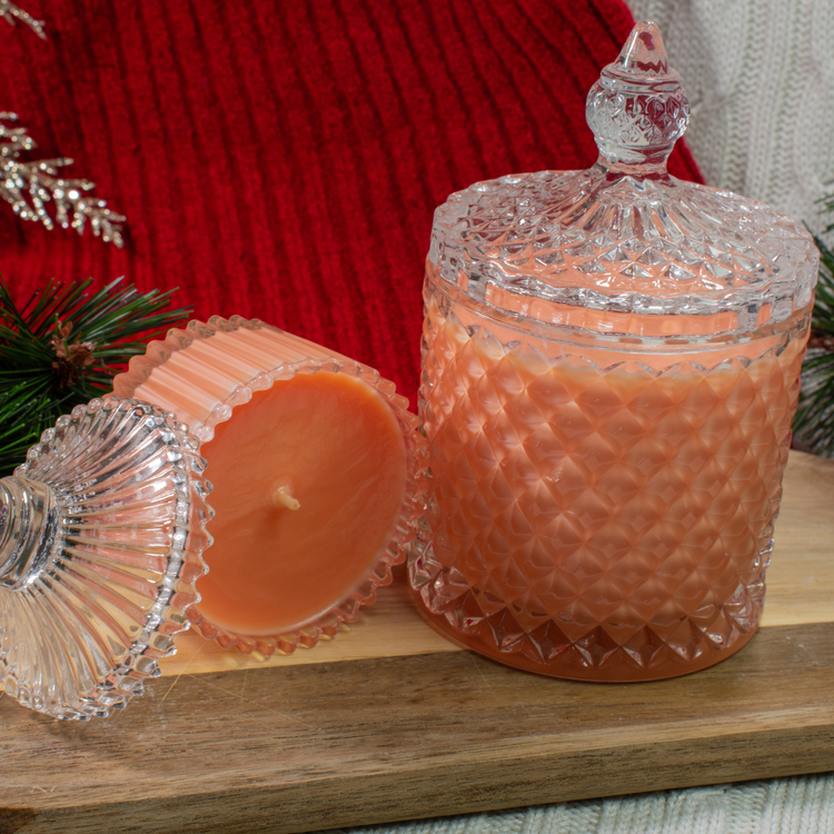 Ароматна Свещ в Стъкленица – Кокосово-Соев Восък (230g / 70g)