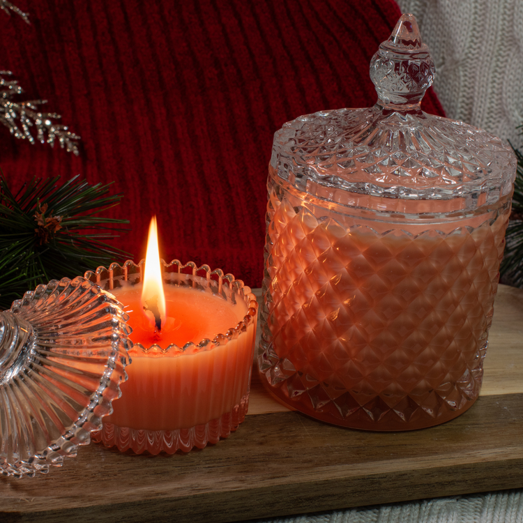 Ароматна Свещ в Стъкленица – Кокосово-Соев Восък (230g / 70g)