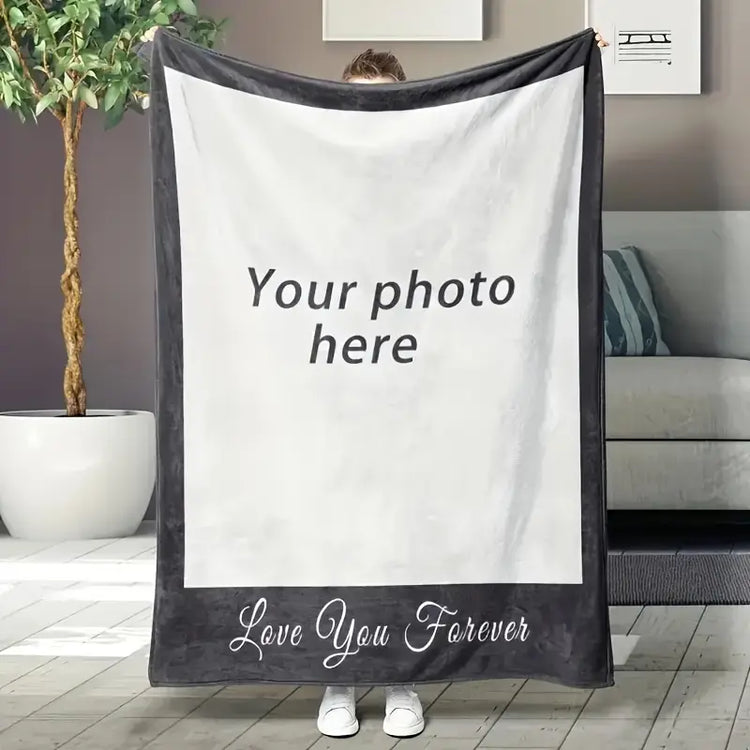 Personalized blanket with photo collage – Ideal gift