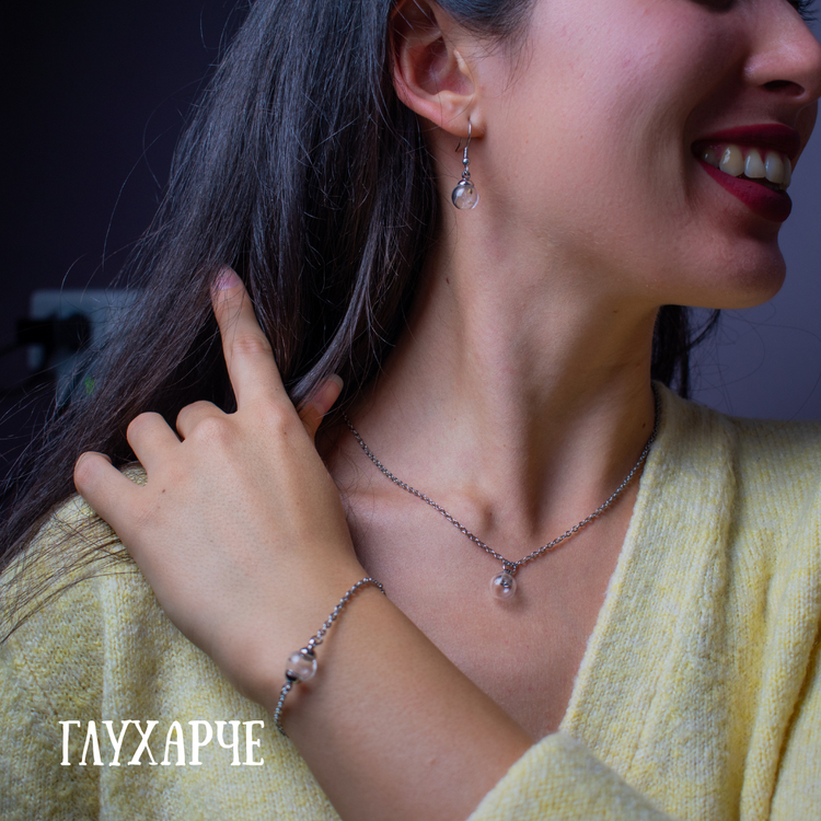 Сребърно Колие с Български Цветя + Гравиране | Ръчна Изработка