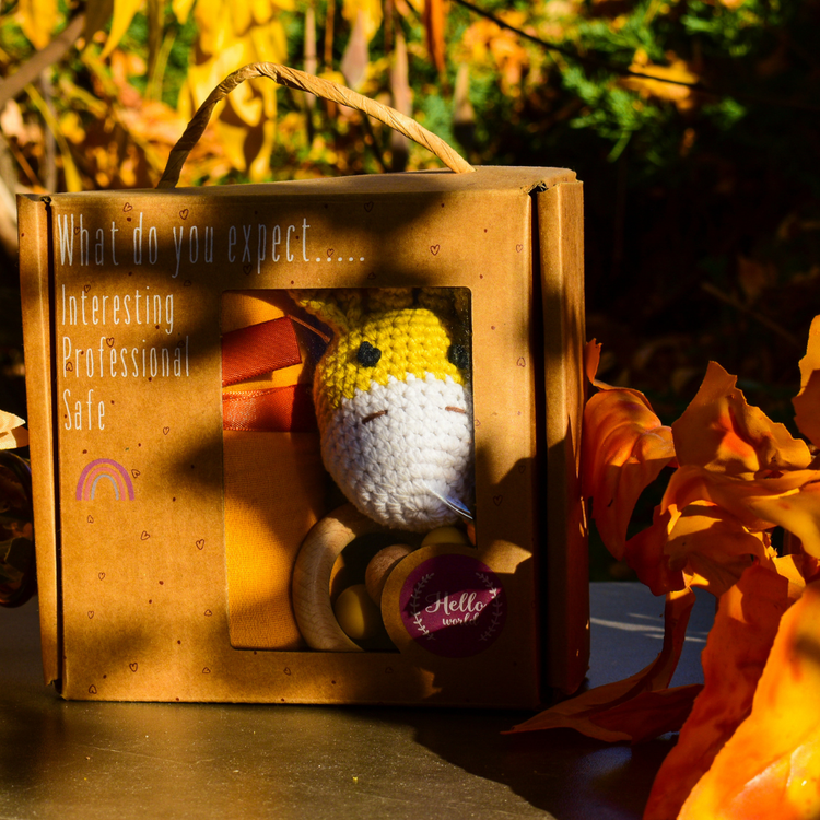 Детски Подаръчен Комплект – Ръчно Изработени Бебешки Играчки с Персонализация