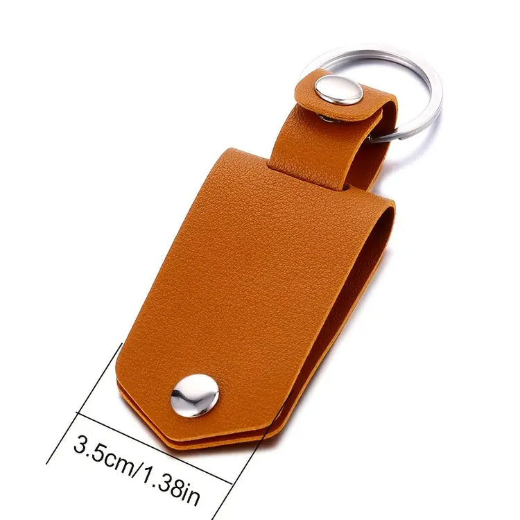 Personalized leather keychain with photo – Ideal gift