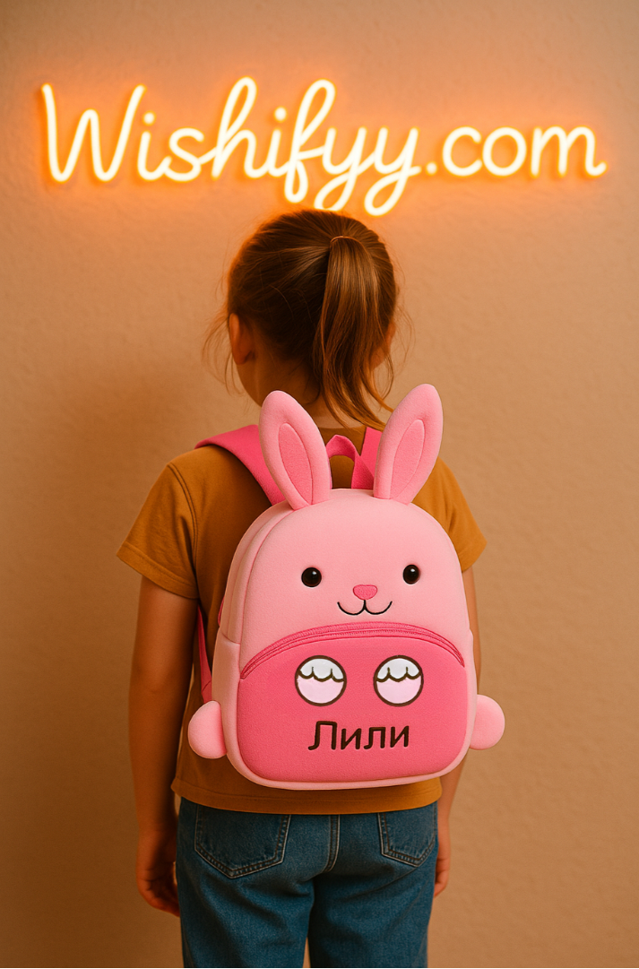 Personalized Plush Elephant Backpack with Name of Your Choice