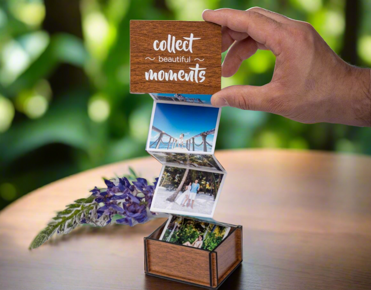 Personalized wooden photo album – a unique gift with photos