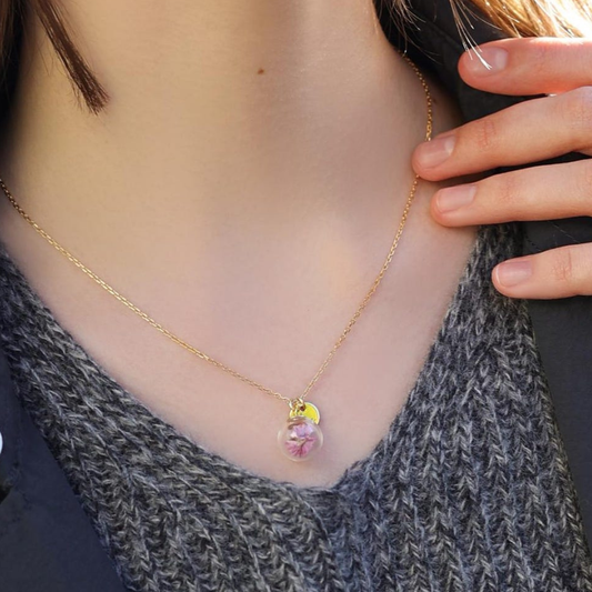 Сребърно Колие с Български Цветя + Гравиране | Ръчна Изработка