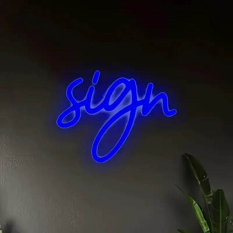 Personalized LED neon sign – 2 lines, 11 colors, USB powered