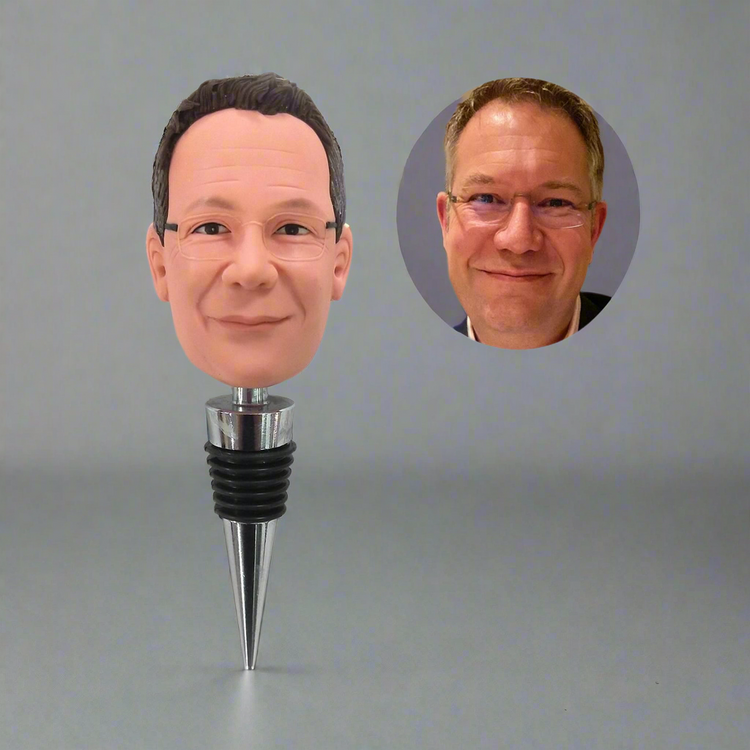 Personalized corkscrew or stopper with photo – Unique gift