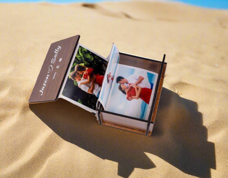 Personalized wooden photo album – a unique gift with photos