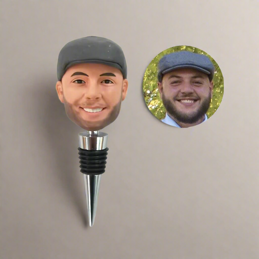 Personalized corkscrew or stopper with photo – Unique gift