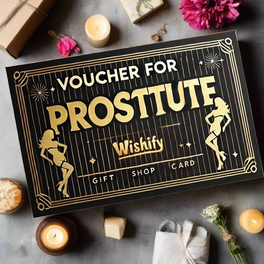 Оригинален Ваучер „Платена Любов“ – Забавен Подарък с Джобче за Пари - Wishifyy