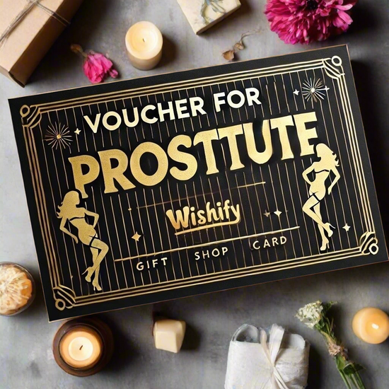 Оригинален Ваучер „Платена Любов“ – Забавен Подарък с Джобче за Пари - Wishifyy