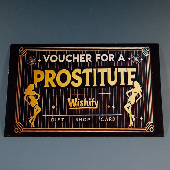 Оригинален Ваучер „Платена Любов“ – Забавен Подарък с Джобче за Пари - Wishifyy