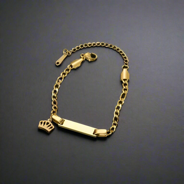 Personalized Gold/Silver Bracelet Or Anklet With Engraving