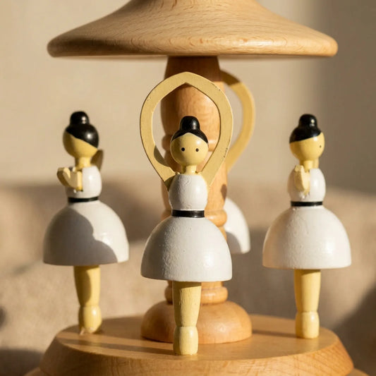 Дървена Музикална Кутия Балерина – Персонализирана