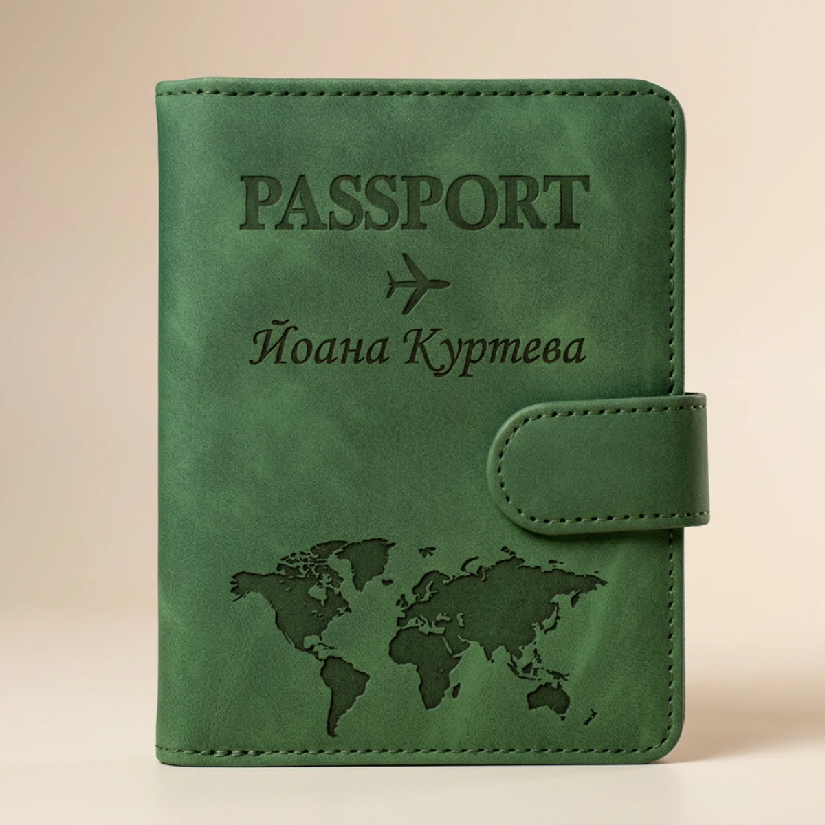 Персонализиран Калъф за Паспорт – Име, Инициали или Послание – снимка 2