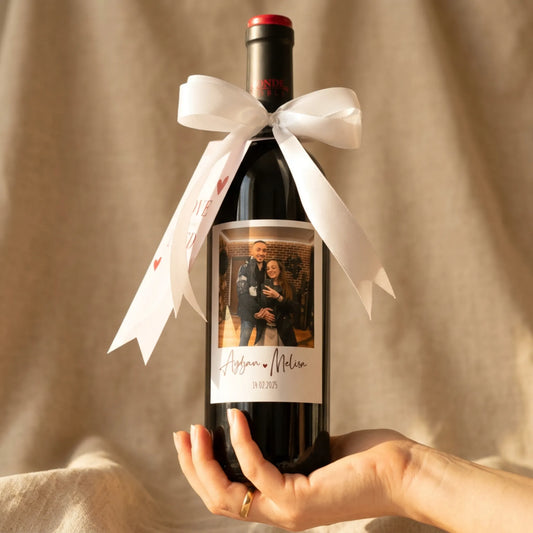 Персонализирана Бутилка Вино със Снимка