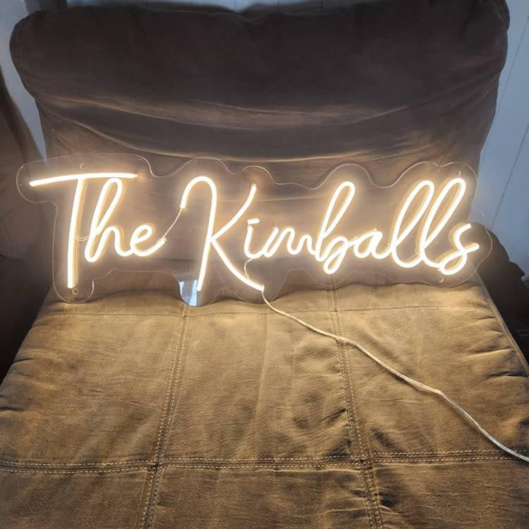 Personalized LED neon sign – 2 lines, 11 colors, USB powered