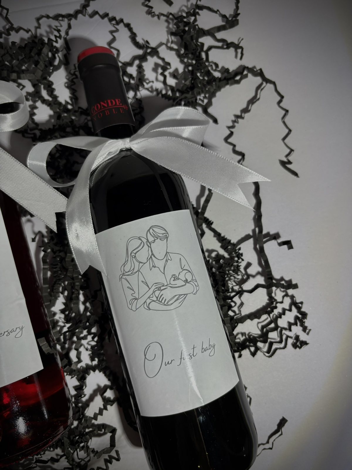 Персонализирана Бутилка Вино с Послание – Бяло, Розе или Червено - Wishifyy