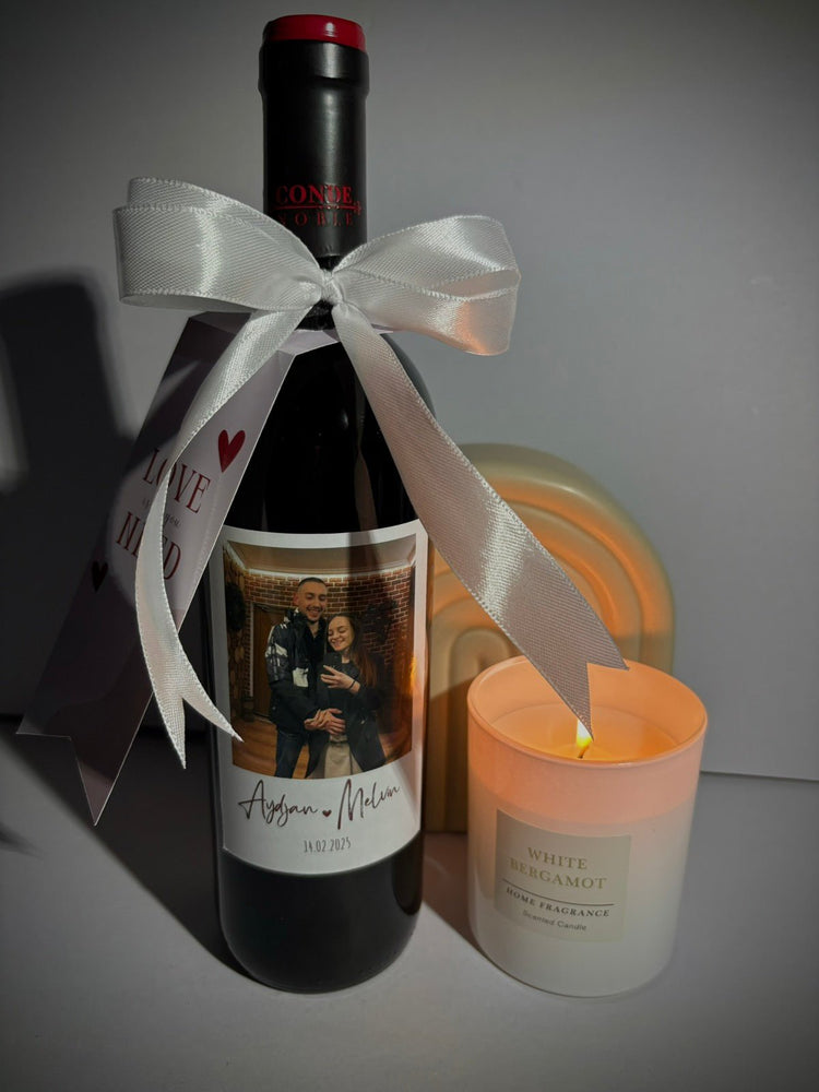 Персонализирана Бутилка Вино със Снимка - Специален Подарък - Wishifyy