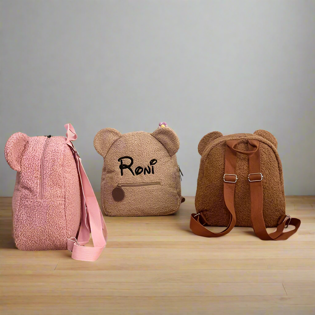 Персонализирана Плюшена Раница с Бродерия – Идеален Подарък за Дете - Wishifyy