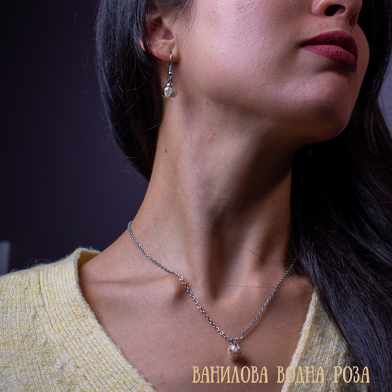 Сребърно Колие с Български Цветя + Гравиране | Ръчна Изработка - Wishifyy