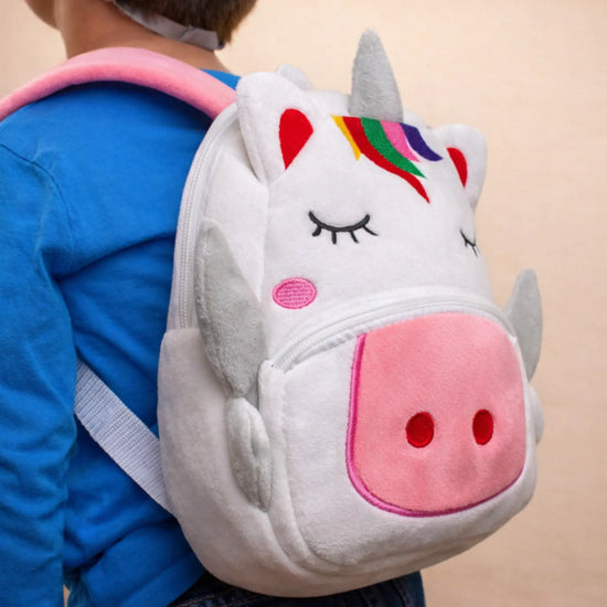 Детска Раница Еднорог с Име – Бродирана Персонално, Мека и Удобна - Wishifyy