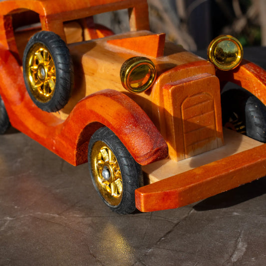 Дървена Винтидж Количка - Перфектен Детски Подарък - Wishifyy