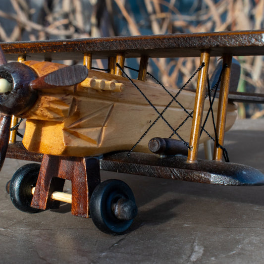 Ръчно Изработена Детска Играчка Самолет- Персонализиран Подарък - Wishifyy