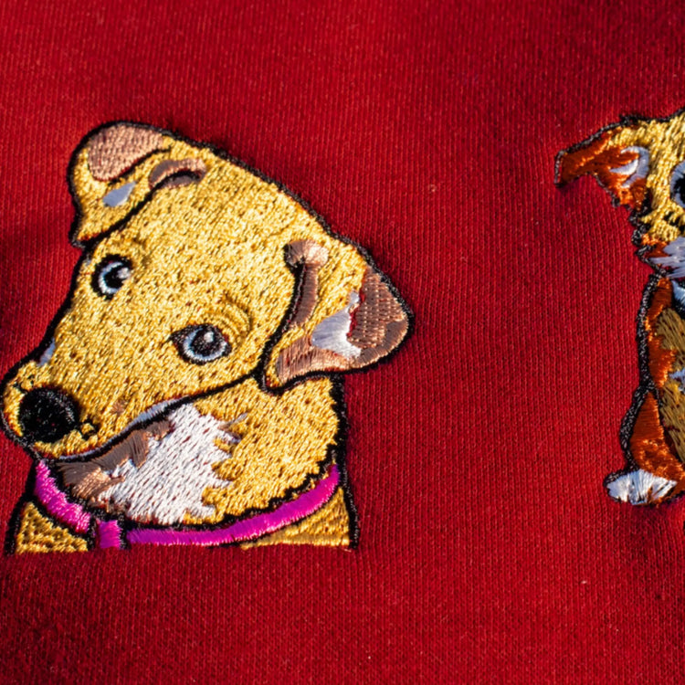 Персонализиран суитшърт с бродиран портрет на домашен любимец - Wishifyy