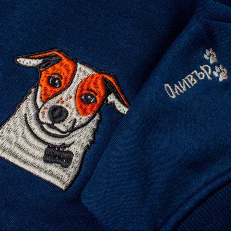 Персонализиран суитшърт с бродиран портрет на домашен любимец - Wishifyy